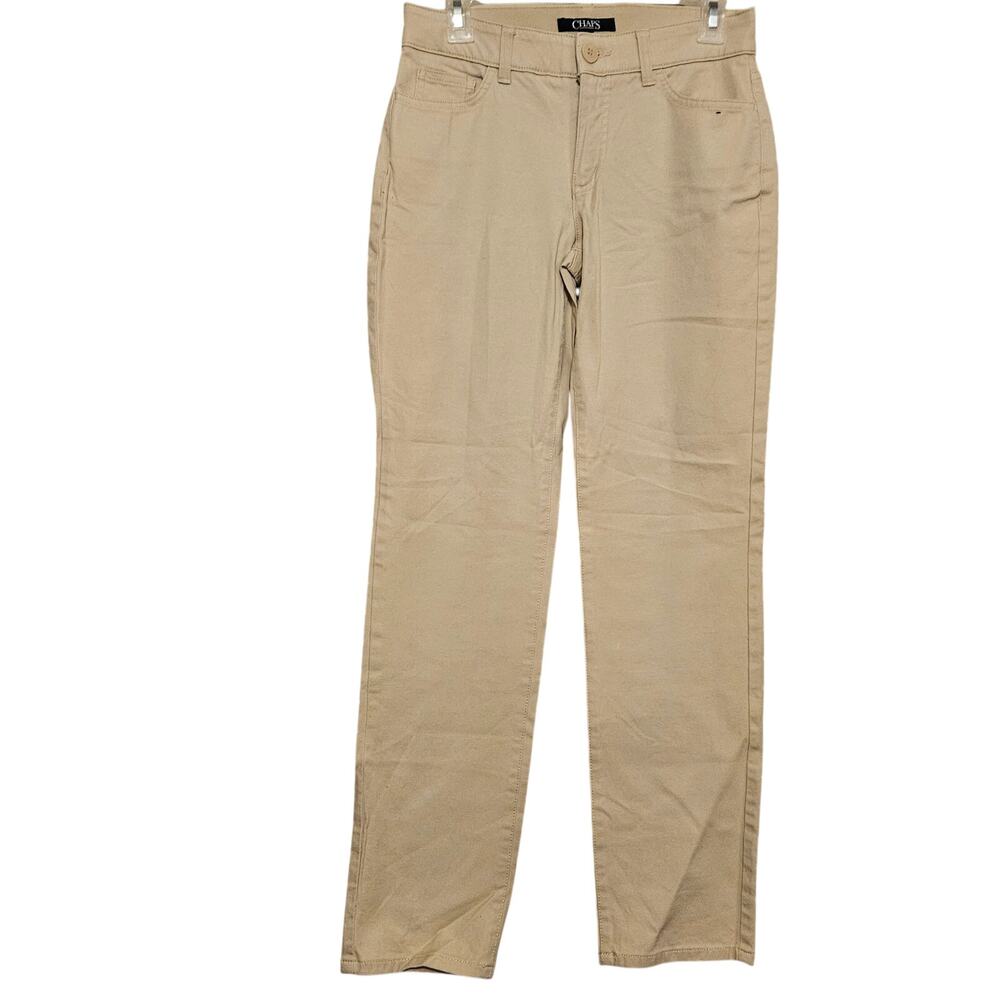 Womens Chaps casual khaki stretch pants
